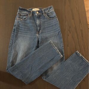 Abercrombie & Fitch Curve Love Ultra High Rise Ankle Jeans